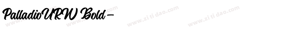 PalladioURW Bold字体转换